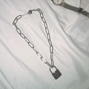 ASOS Padlock Silver Necklace